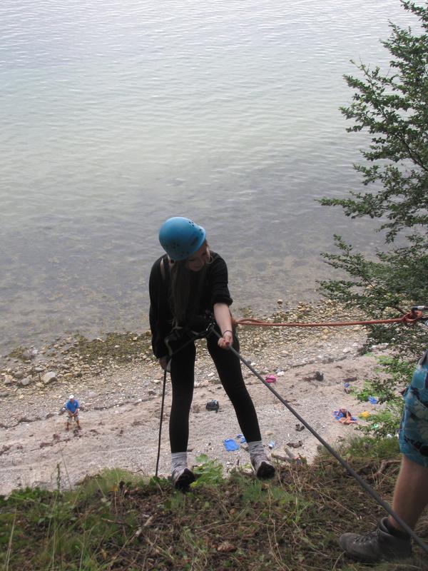 Rapelling ved stranden