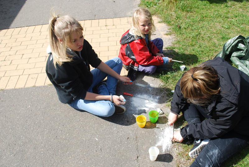 der arbejdes med fedtsten