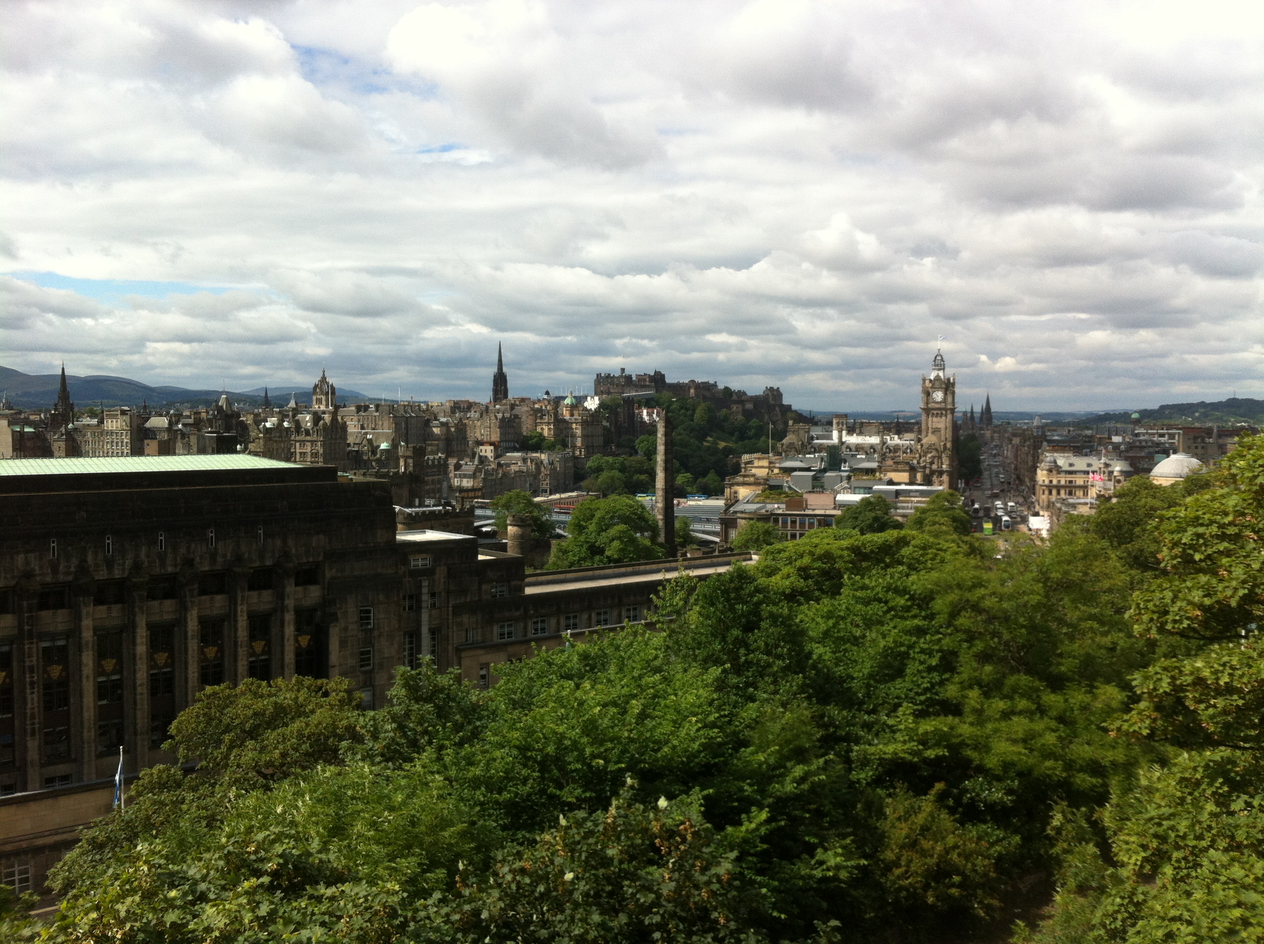 Udsigt over Edinburgh